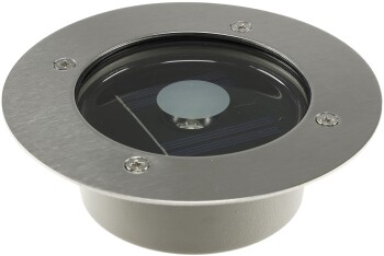 Solar LED Bodenstrahler CTB-R rund ØxH 12x4cm IP44...