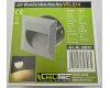 LED Wandeinbauleuchte WEL Q14 IP65 14 LEDs Aluminium warmweiß