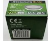 LED Einbauleuchte EBL Slim WW IP67,1W 50lm Alu matt warmweiß Ø55mm