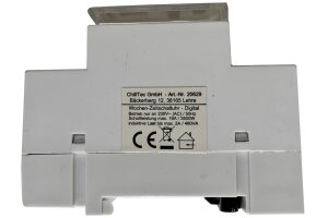 digitale Wochen-Zeitschaltuhr für Schalttafel-Einbau 230V max. 3500W