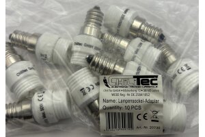 Lampensockel-Adapter Keramik E14 auf G9
