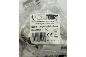 Lampensockel-Adapter Keramik E27 auf GU10