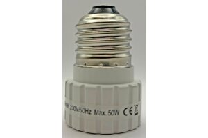 Lampensockel-Adapter Keramik E27 auf GU10