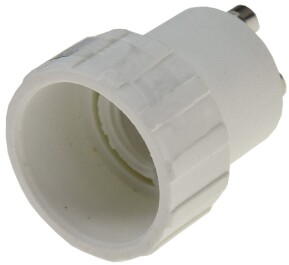 Lampensockel-Adapter Kunststoff GU10 auf E14