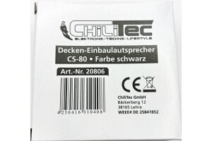Decken-Einbaulautsprecher CTE-8W Halogen-Look 8cm Ø 6cm Einbau schwarz