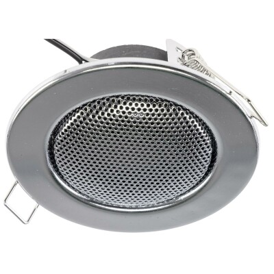 Decken-Einbaulautsprecher CTE-8W Halogen-Look 8cm Ø 6cm Einbau chrom
