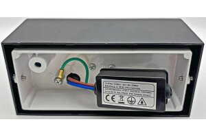LED-Wandleuchte CTW-2 für 2x GU10 IP44 Gehäuse schwarz