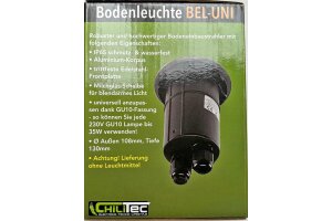 Bodenleuchte BEL Uni R ØxT 11x14cm IP65 GU10 Fassung rund