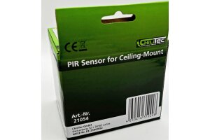 Decken-Einbau-Bewegungsmelder 360° Alu PIR Sensor 6m schwenkbar silber