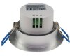 Decken-Einbau-Bewegungsmelder 360° Alu PIR Sensor 6m schwenkbar silber