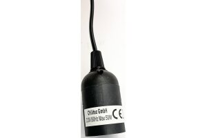 E27-Fassung mit 15cm Kabel + Aufhänger Baustellen-Fassung