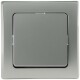 DELPHI Wechsel-Schalter 250V~/ 10A inkl. Rahmen UP silber