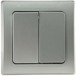 DELPHI Serien-Schalter 2-fach 250V~/ 10A inkl. Rahmen UP...