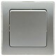 DELPHI Taster 0-250V~/ 10A inkl. Rahmen UP silber