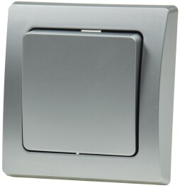 DELPHI Wechsel-Schalter UP silber 250V~/ 10A inkl. Rahmen...