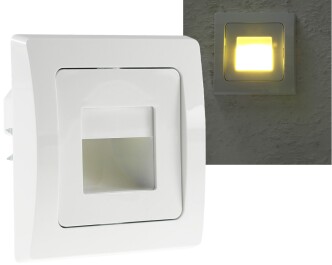 LED-Einbauleuchte DELPHI COB weiß 80x80mm 3000k...