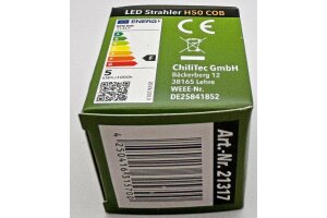 LED Strahler MR16 H50 COB 4000k 460lm 12V/5W neutralweiß