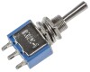 Miniatur Kippschalter 1x EIN/AUS/EIN(UM) 12V/3A Lötösen 3-Pin Gewinde Ø 6mm