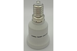 Lampensockel-Adapter Kunststoff E14 auf E27