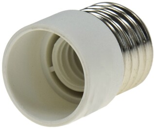 Lampensockel-Adapter Kunststoff E27 auf E14