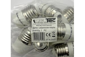 Lampensockel-Adapter Kunststoff E27 auf E14