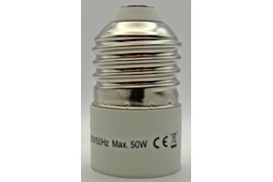 Lampensockel-Adapter Kunststoff E27 auf E14