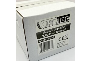 Einbaulautsprecher CTE-11w weiß Ø 106mm 45 Watt 8 Ohm