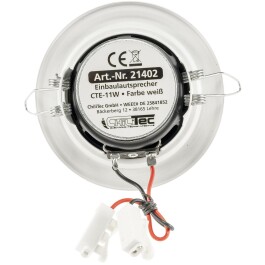 Einbaulautsprecher CTE-11w weiß Ø 106mm 45 Watt 8 Ohm