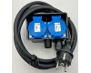 Gartensteckdose mit Erdspieß 2-fach IP44 2m Kabel