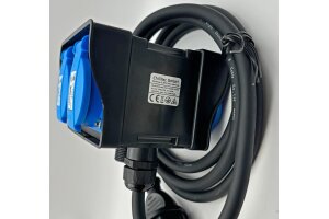 Gartensteckdose mit Erdspieß 4-fach IP44 2m Kabel