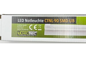 LED Notleuchte CTNL-90 SMD-UB Lithium Akku 2x 3,7V/2,2Ah 9W 40x4x3cm