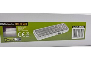 LED Notleuchte CTNL-30 SMD 205x65x30mm Lithium Akku 3,7V/1200mAh nur 2W