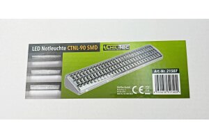 LED Notleuchte CTNL-90 SMD 500x95x60mm Lithium Akku 2x 3,7V/2200mAh nur 9W