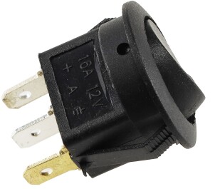 12V Schalter mit roter LED EIN / AUS 16A Ø 20mm Einbau