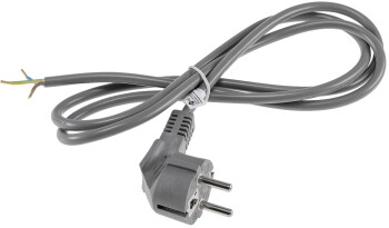Netzkabel 1,5m grau 3x 0,75mm² Schutzkontakt-Stecker...