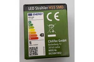 LED Strahler MR16 H55 SMD 120° 4000k 440lm 12V/5W neutralweiß