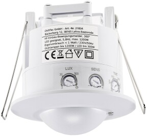 Bewegungsmelder Einbau Unterputz 360° HF LED geeignet...