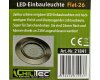 LED-Einbauleuchte Flat-26 warmweiß 80x26mm 3W 370lm Edelstahl gebürstet