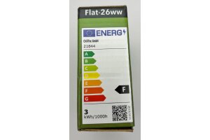 LED-Einbauleuchte Flat-26 neutralweiß 80x26mm 3W 390lm weißes Gehäuse