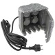 Gartensteckdose Stone 4-fach 250V/16A IP44 inkl. 5m Zuleitung