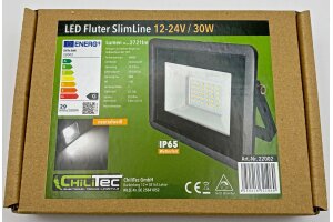 LED-Fluter SlimLine 30W 12-24V= IP65 2721 Lumen 4000K neutralweiß