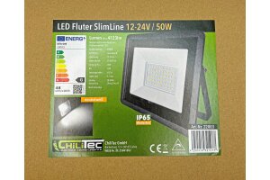 LED-Fluter SlimLine 48W 12-24V= IP65 4123 Lumen 4000K neutralweiß
