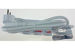 Steckdosenleiste mit Einzelschaltung 3-fach weiß 1,5m Kabel