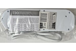 Steckdosenleiste mit Einzelschaltung 5-fach weiß 1,5m Kabel