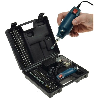 Mini-Bohrmaschine Drill-Power V2 12V= 12.000UpM 63-teilig viel Zubehör