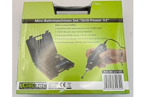 Mini-Bohrmaschine Drill-Power V2 12V= 12.000UpM 63-teilig viel Zubehör