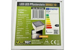 LED Pflasterstein BRIKX 10 neutralweiß 10x10x7cm 130lm IP67 230V