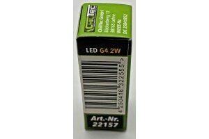 LED Stiftsockellampe G4 Silikon W2 4200k 220lm 300° 12V/2W neutralweiß