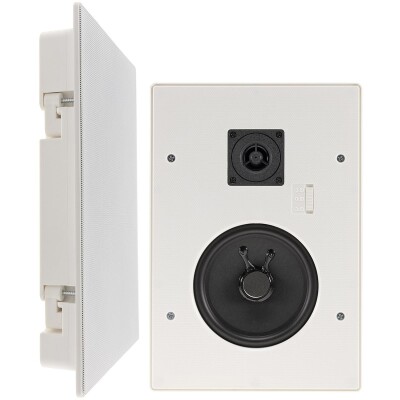 Einbaulautsprecher CTE-34E,eckig weiß 2-Wege 287x197mm 120 Watt