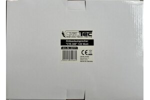 Einbaulautsprecher CTE-34E,eckig weiß 2-Wege 287x197mm 120 Watt